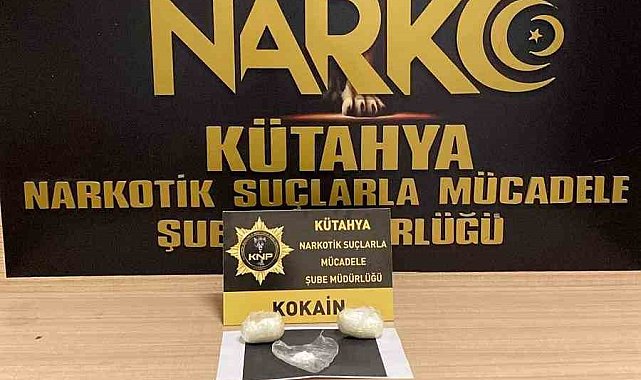Kütahya'da üzerinde uyuşturucu bulunan yolcu tutuklandı