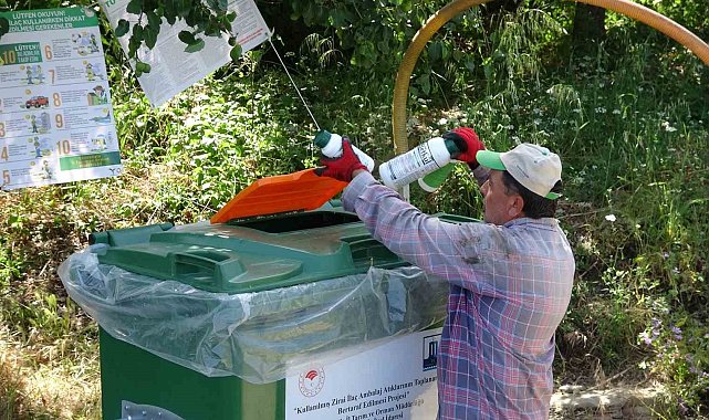 Lapseki'de, 5 Haziran Dünya Çevre Günü'nde zirai ilaç atıklarıyla mücadele başlatıldı