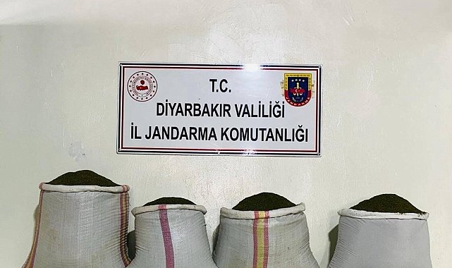 Lice&#039;de 68 kilo esrar ele geçirildi
