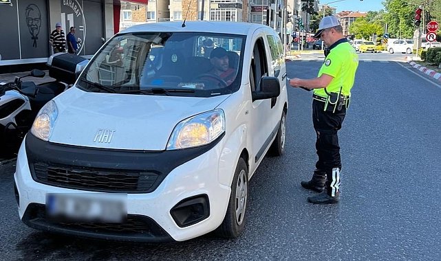 Lüleburgaz'da trafik denetimi: 120 araca ceza