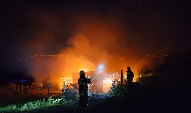 Malkara'da bağ evi ve 2 dönüm buğday tarlası kül oldu