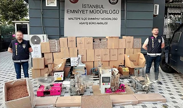 Maltepe'de kaçak makaron operasyonu: 1 kişi tutuklandı
