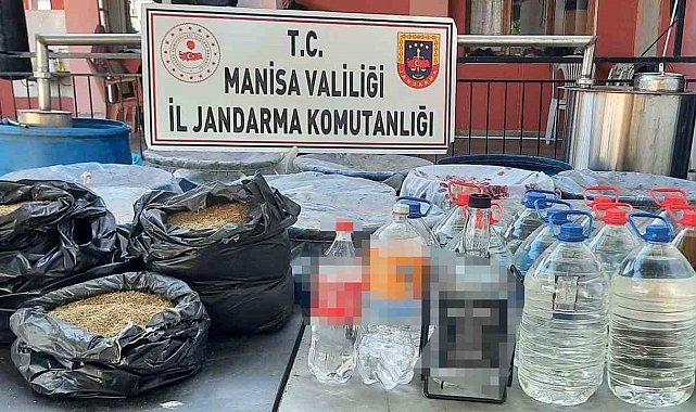 Manisa'da 600 litre sahte içki ele geçirildi