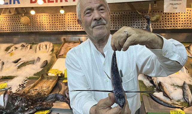 Marmara Denizi açıklarında uçan balık yakalandı