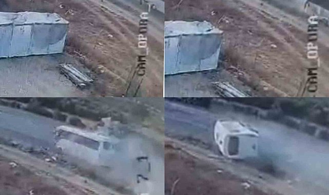 Mersin'de 2 kişinin öldüğü 35 kişinin yaralandığı kaza anı kamerada
