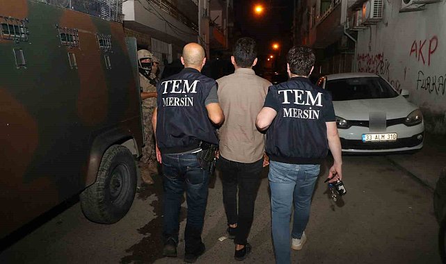 Mersin'de terör operasyonu: 12 gözaltı