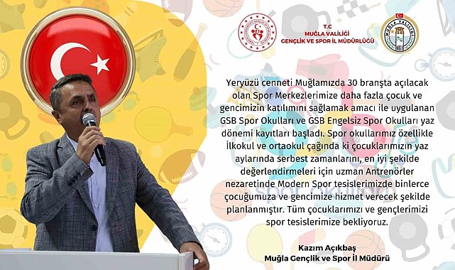 Muğla'da spor okulları yaz dönemi kayıtları başladı