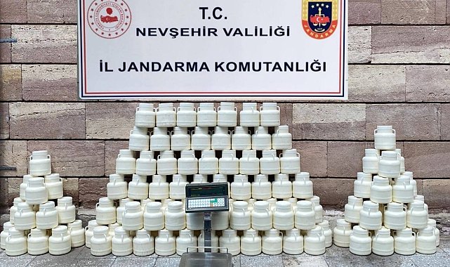 Nevşehir'de içeriği değiştirilmiş 492 kilo peynir yakalandı