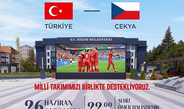 Niğdeliler milli heyecanı &#039;dev ekranda&#039; yaşayacak