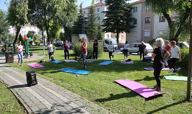 Odunpazarı'nda parklarda sabah sporu başlıyor