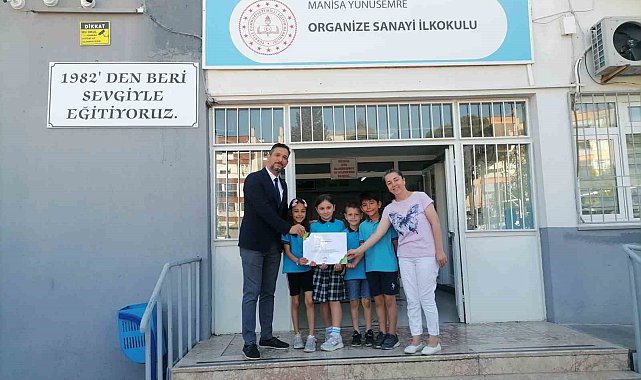 Organize Sanayi İlkokuluna çevre beratı
