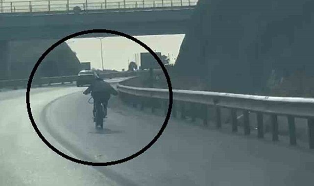 Otoyolda ölümle dans kamerada