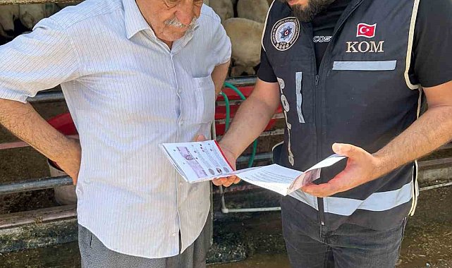 Polis ekiplerinden kurban pazarında sahte para uyarısı