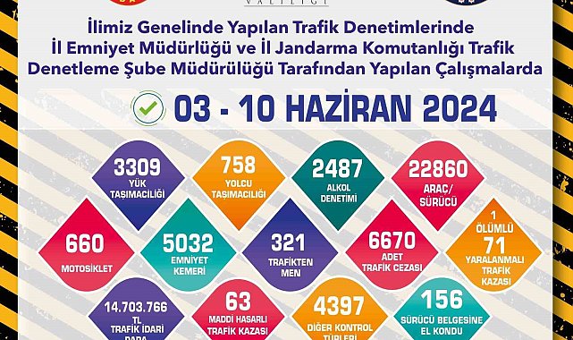 Polis ve jandarmanın trafik denetimleri