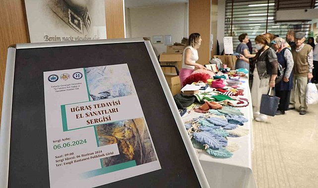 Psikiyatri servisinde yatan hastaların el emeği ürünleri sergilendi