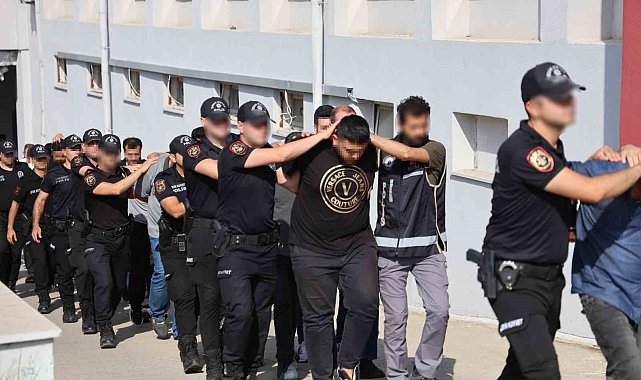 "Altınyüzük" organize suç örgütüne yönelik yapılan operasyonda 28 kişi tutuklandı