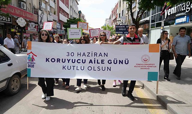 "Koruyucu Aile Günü" için Kırıkkale'de anlamlı yürüyüş