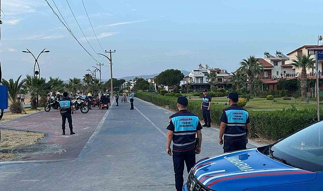 Sahil bandında 'motor' nöbeti