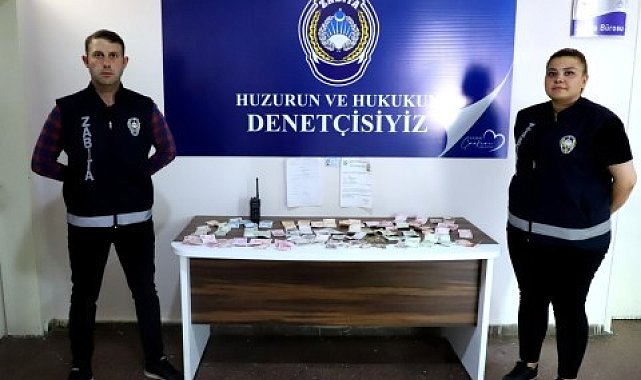Sahte belgeyle para toplayan dilencinin üzerinden bin 500 TL çıktı