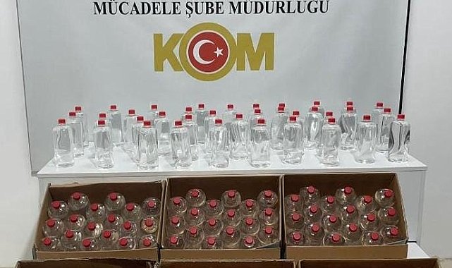 Samsun'da 198 litre etil alkol ele geçirildi