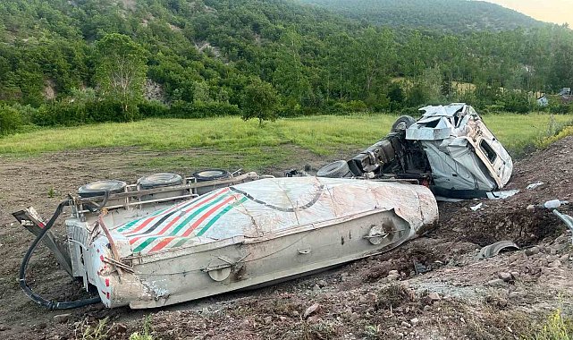 Samsun'da tanker kazası: 1 yaralı