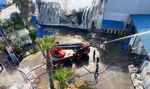 Samsun'daki fabrika yangını kontrol altına alındı