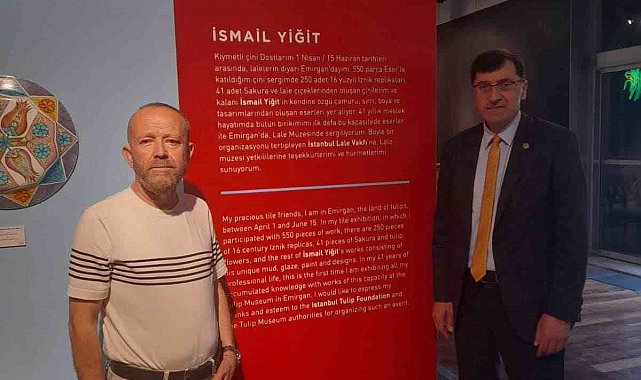 Sanatçı İsmail Yiğit'ten 'Lale ve çininin dansı' konulu sergi
