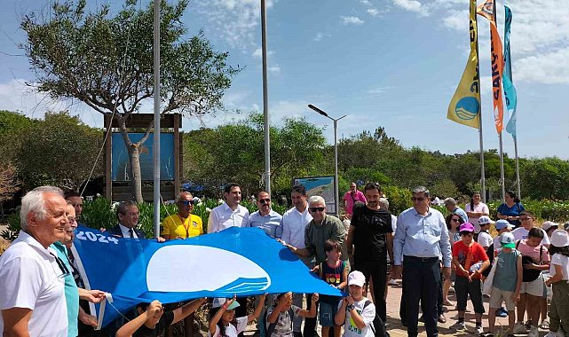 Sarıgerme Sarçed Plajı'nda çevre şenliği ve mavi bayrak töreni yapıldı