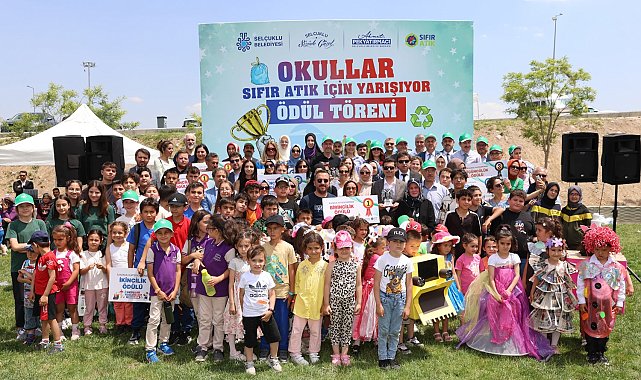 Selçuklu'da Okullar Arası Sıfır Atık Yarışması'nın ödülleri sahiplerini buldu