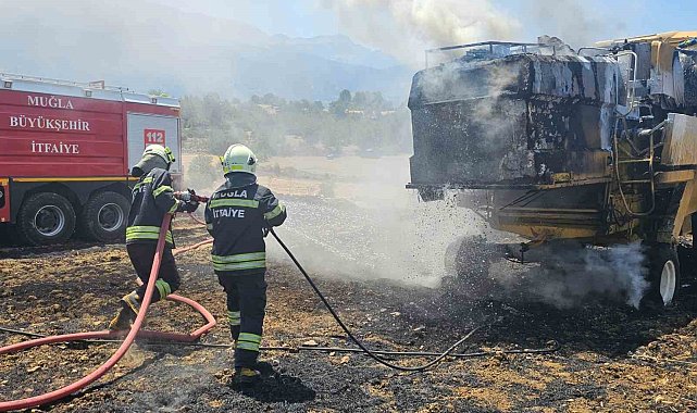 Seydikemer'de Biçerdöver yangını