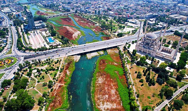 Seyhan Nehri'ni kaplayan yosunlar insan boyunu geçti, kötü koku kenti kapladı