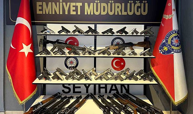 Seyhan polisi 58 silah ele geçirdi, 247 aranan şahıs yakaladı