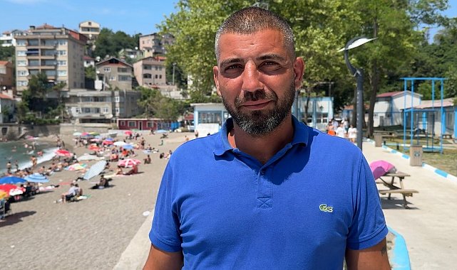 Sıcak havayı gören halk plajına akın etti