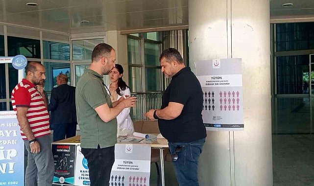 Sigara bırakılması için stant açıldı