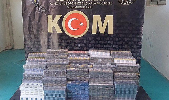 Siirt'te 3 bin paket kaçak sigara ele geçirildi