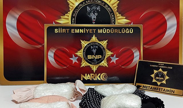 Siirt'te metamfetamin ele geçirildi