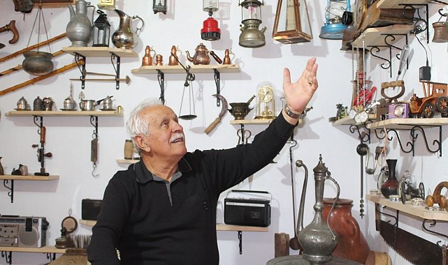Sıla hasreti nostalji tutkusuyla birleşti antika eşyaları restore ettiği baba ocağında sergiliyor