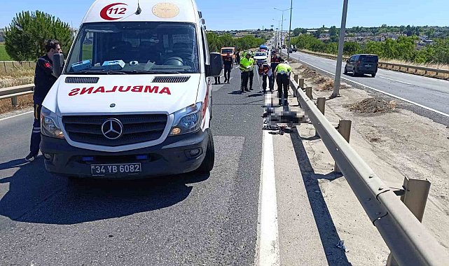 Silivri'de feci kaza: Bariyerlere çarpan motosiklet sürücüsü hayatını kaybetti