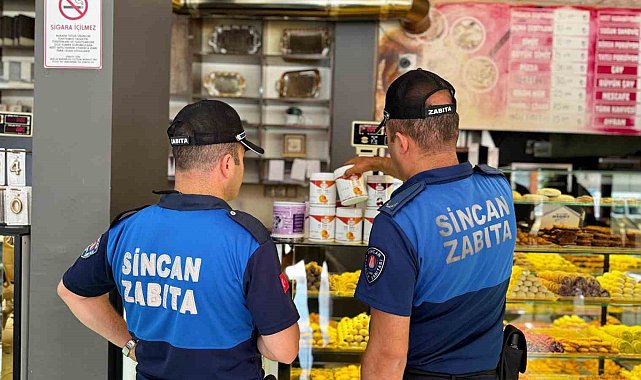 Sincan Belediyesi zabıta ekipleri bayram öncesi denetimde