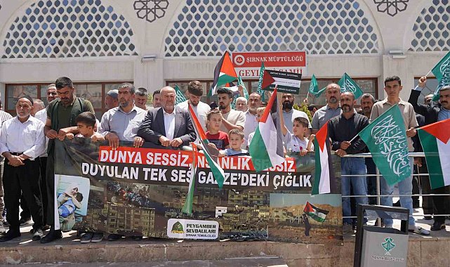 Şırnak'ta İsrail'e tepki