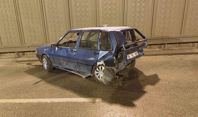 Sultangazi'de alkollü sürücü tünel içerisinde kazaya neden oldu, darp edilmekten son anda kurtarıldı
