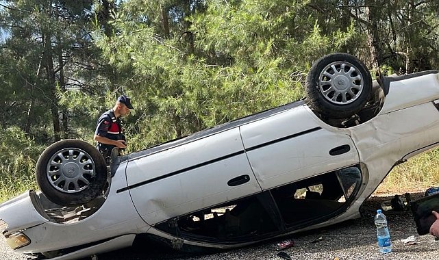 Takla atan otomobilin sürücüsü hayatını kaybetti