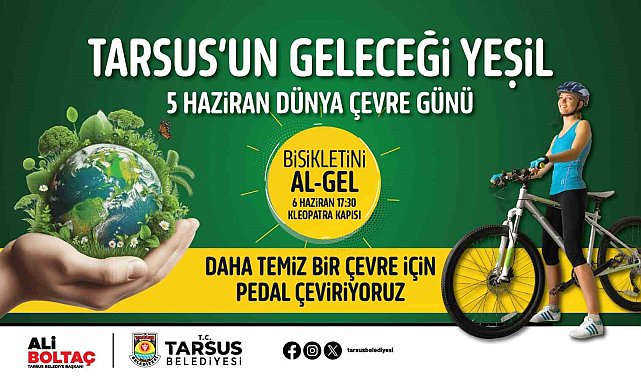 Tarsus'ta 'Bisikletini al-gel' etkinliği düzenlenecek