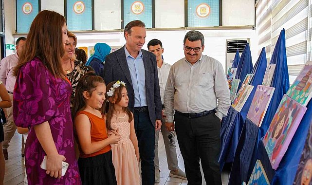 Tarsus'ta kursiyerler yaptıkları eserleri sergiledi