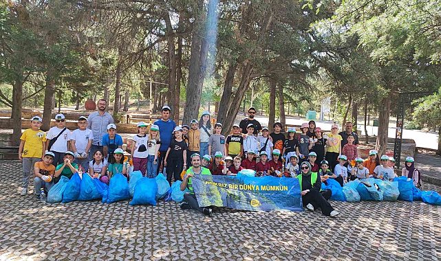 Tavşanlı Şabandede Orman Parkında katı atık toplama etkinliği