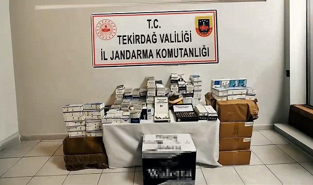Tekirdağ'da kaçak tütün operasyonu: Binlerce paket ele geçirildi