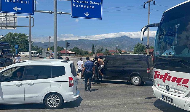 Tokat'ta yol verme kavgası