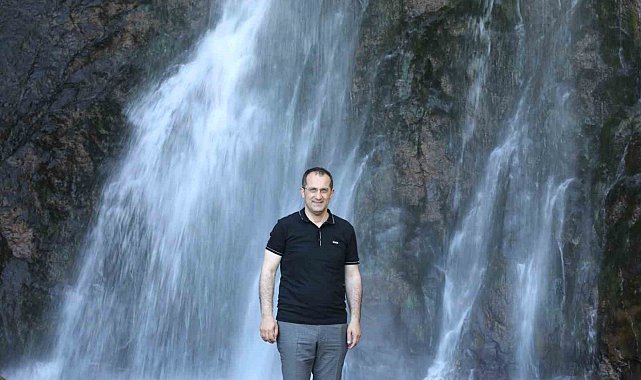 Uçarsu Şelalesi'nde incelemelerde bulundular
