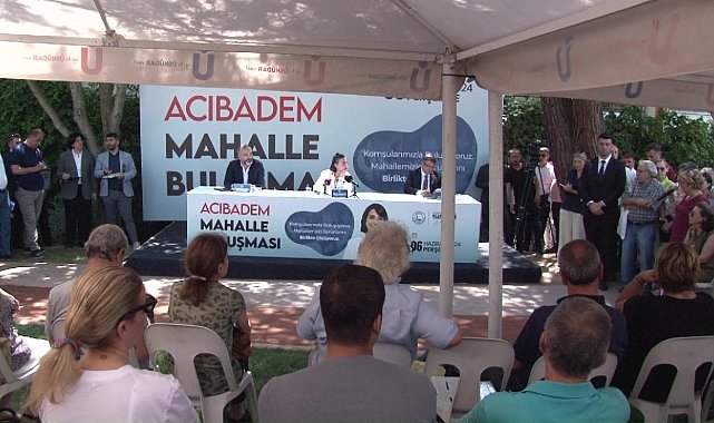 Üsküdar mahalle buluşmalarının ilki Acıbadem mahallesinde gerçekleşti