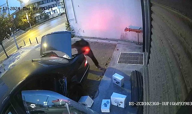 Üsküdar'da 2 milyon TL'lik dron hırsızlığı kamerada